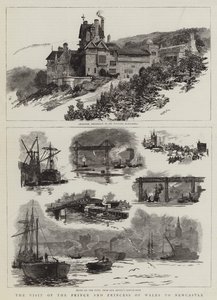 Het bezoek van de Prins en Prinses van Wales aan Newcastle